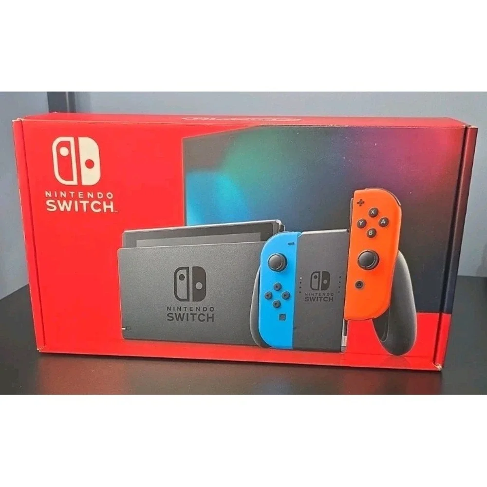 Nintendo Switch - BOX ONLY - Red & Blue Authentic Box - NO Console